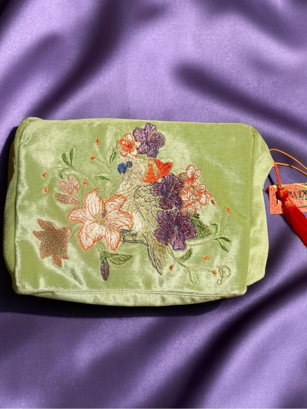 Charming Embroidered Cosmetic Pouch